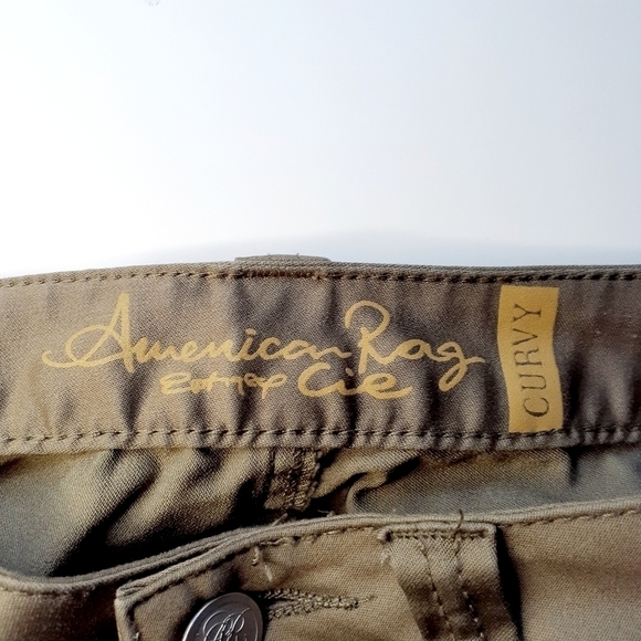 American Rag Cie Olive Curvy Skinny Jeans Size 1R - Picture 3 of 13